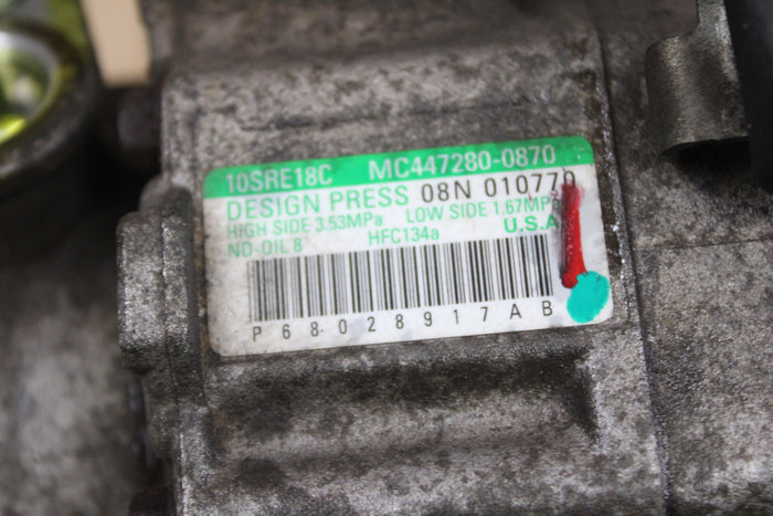 11-21 DODGE CHALLENGER SRT8 OEM AIR CONDITIONING A/C COMPRESSOR