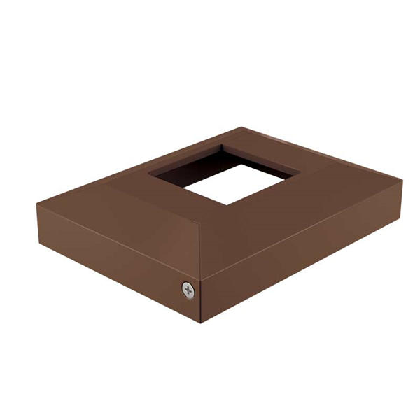 Alumawood Terrain Colour 65x65mm two part domical cover POWDER COATED ALUMINIUM - Image 1