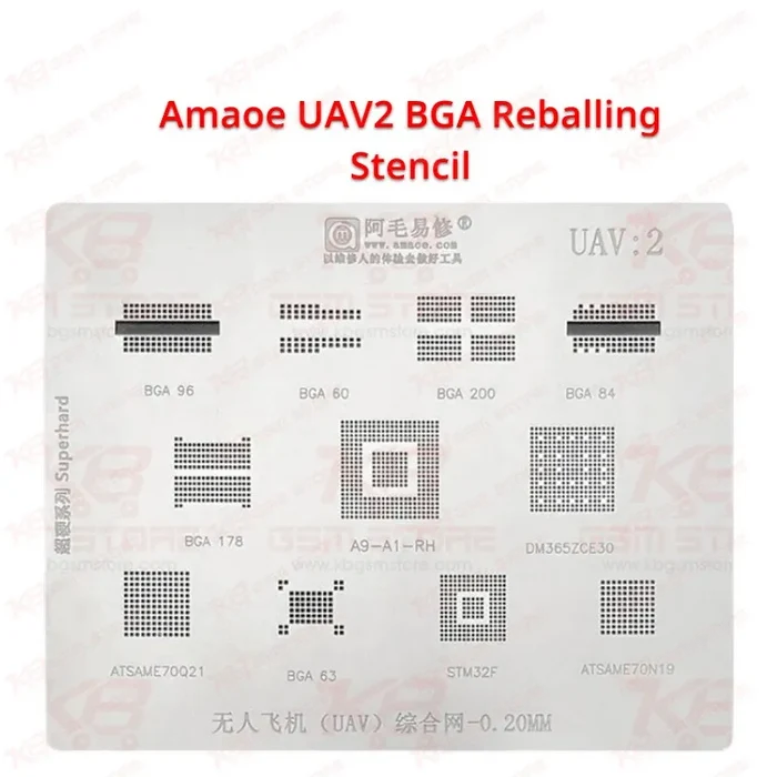 Amaoe UAV2 BGA Reballing Stencil