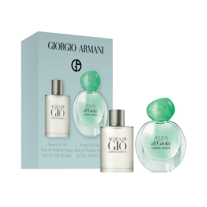 Armani Women's Perfume Armani His/Hers Gift Set (Acqua di Gio 5ml EDT + Acqua di Gioia 5ml EDP)