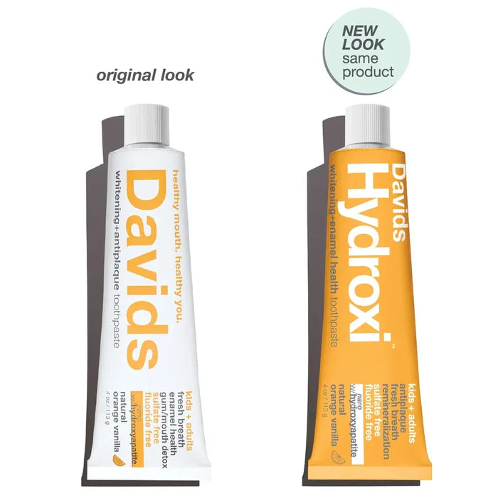 Davids Hydroxi™ kids + adults nano hydroxyapatite premium toothpaste orange vanilla - 113g