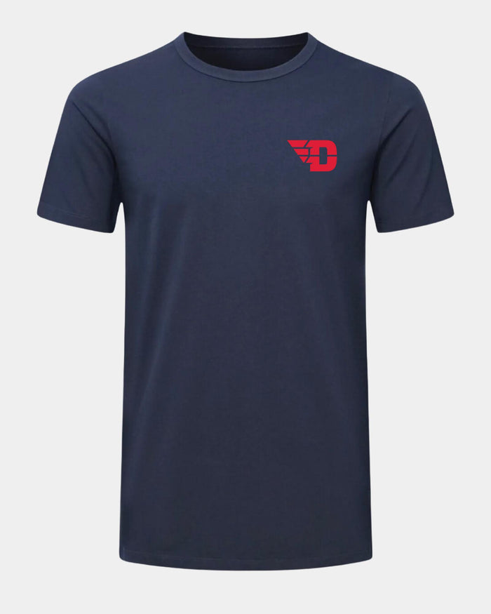 Dayton Slam Dunk Spectacle 2.0 Navy T-Shirt Front