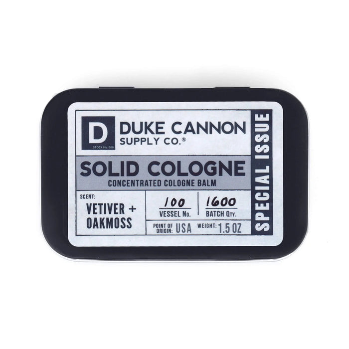 Duke Cannon Solid Parfume, Vetiver Duke Cannon Supply Co.