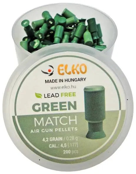 Elko Green Match Blyfri Hagl, 200 stk, 4,5 mm (.177) ELKO
