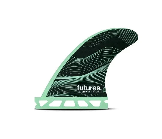 Futures F3 HC Legacy Tri thruster fins x small green honeycomb construction