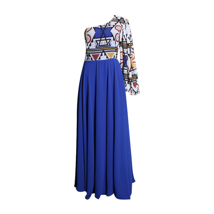 Fabrosanz: Blue Nguni Maxi Dress