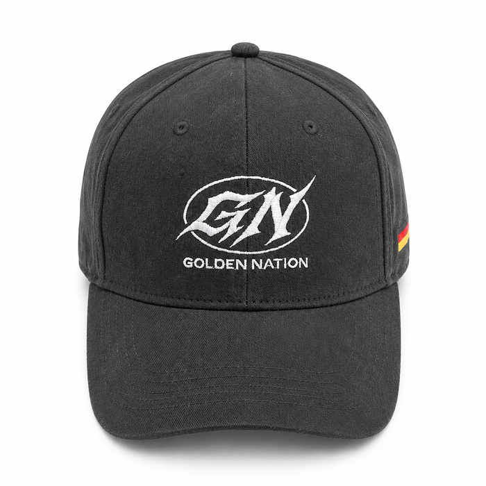 Golden Nation Flaggen Cap – Vintage Grau