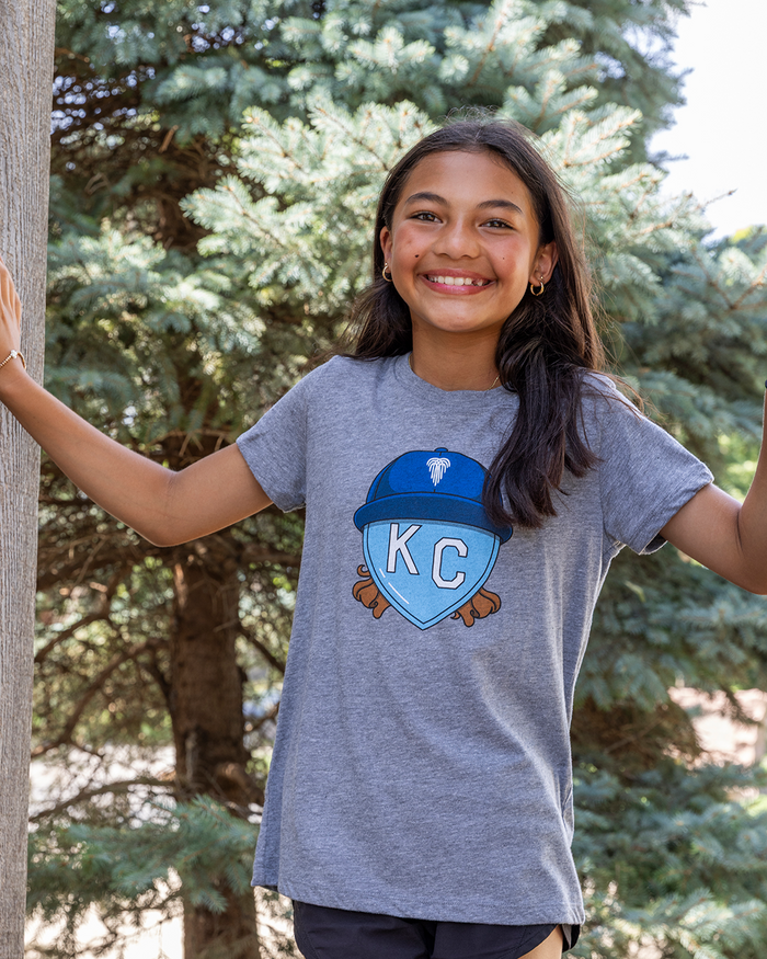Kids Grey Mullet KC Heart Vintage Youth T-Shirt