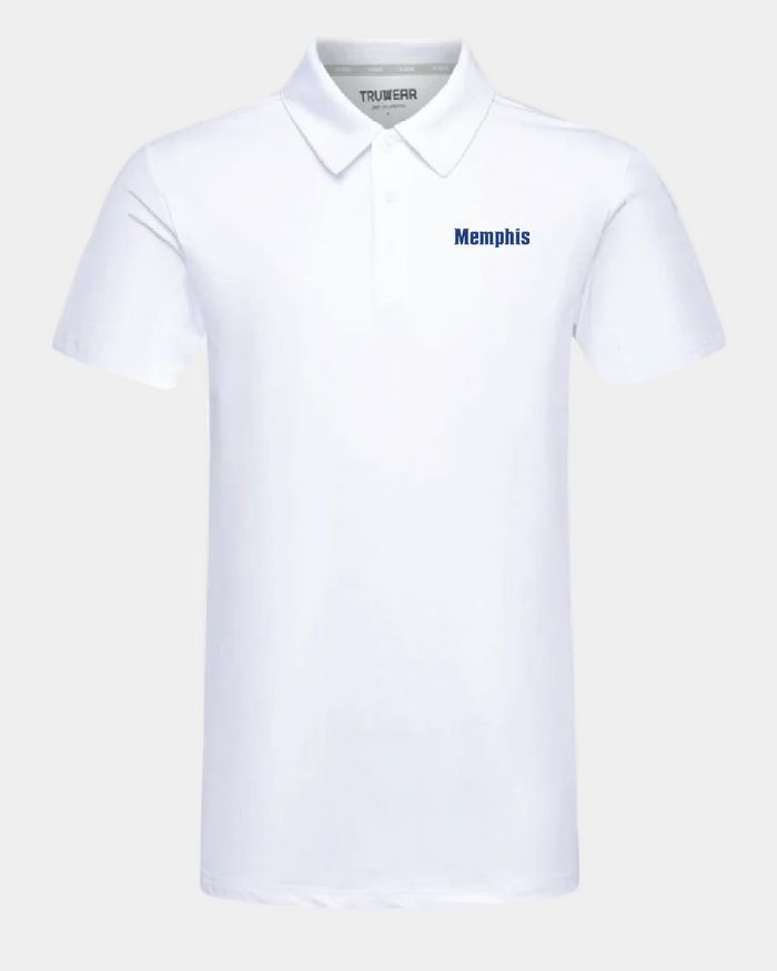 Memphis Crest 2.0 Polo White