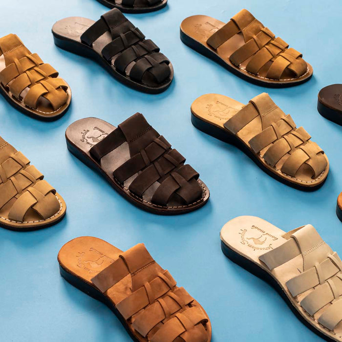 Michael Slide - Leather Pacific Slide Sandal | Black Nubuck