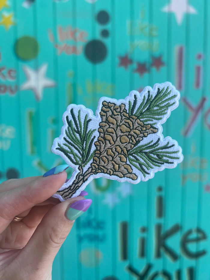 MN Pinecone Embroidered Patch