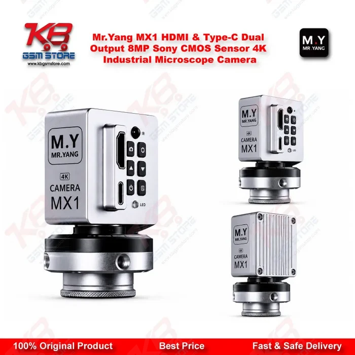 Mr.Yang MX1 HDMI & Type-C Dual Output 8MP Sony CMOS 4K Industrial Microscope Camera