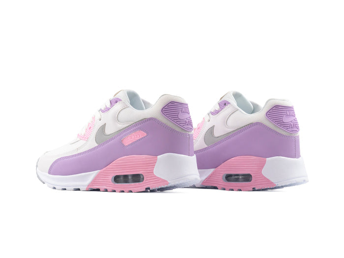 Paq 6 Pares Tenis Max 90 Blanco Lila 23/26.5