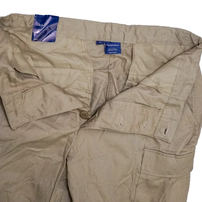 Propper Khaki BDU Trousers - Medium Short - Army & Outdoors - Combat Trousers