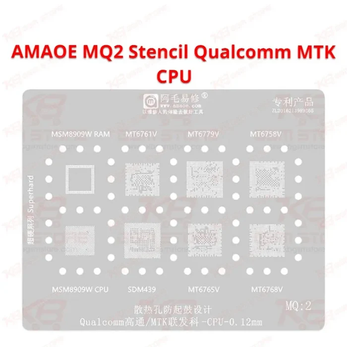 Qualcomm/MTK CPU MQ2 Stencil AMAOE
