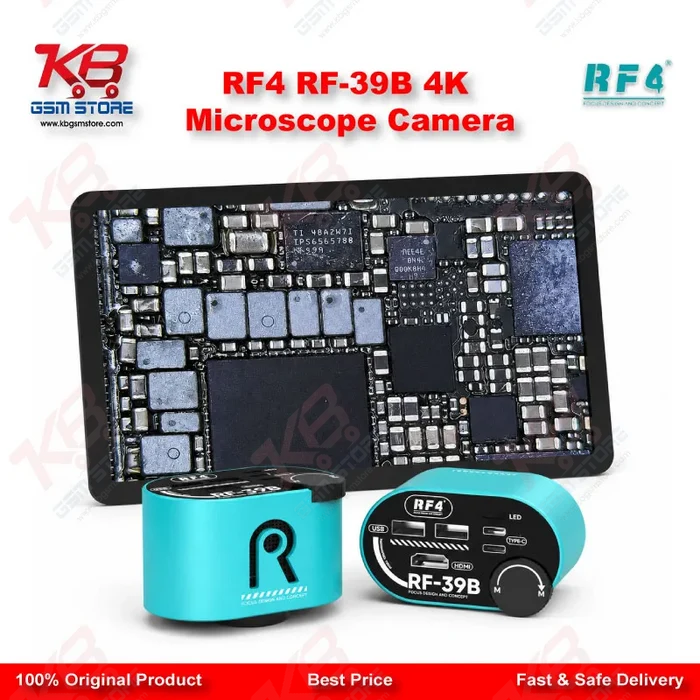 RF4 RF-39B 4K Wide-Angle CMOS Microscope Camera – Lossless Zoom for PCB Repair