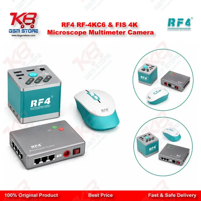 RF4 RF-4KC6 & FIS 4K Microscope Multimeter Camera – Integrated Interface Box for PCB Repair