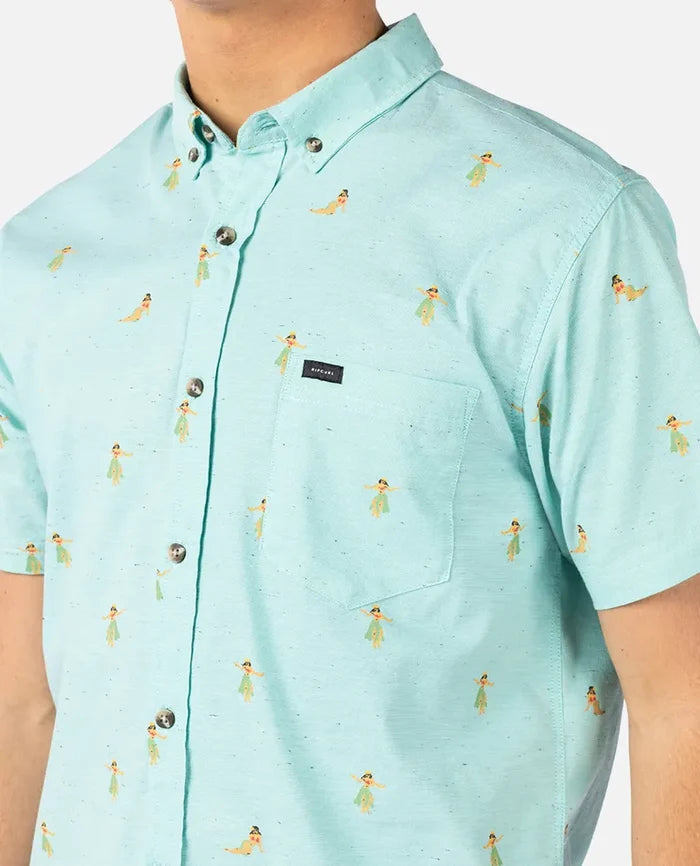 Rip Curl Mens Hula Breach Short Sleeve Button Up Shirt