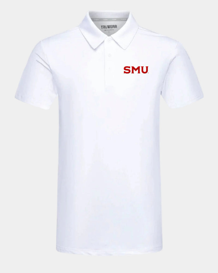 SMU Crest 2.0 Polo White