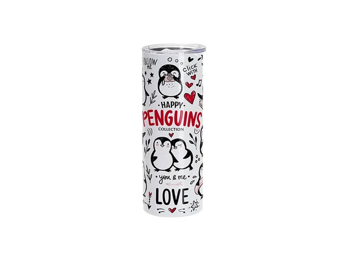 Sublimation Blanks 20oz/600ml Crackle Finish Stainless Steel Skinny Tumbler(White)