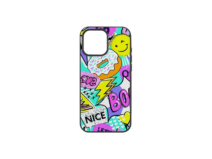 Sublimation iPhone 16 Pro Max Cover w/ insert (Rubber, Black)