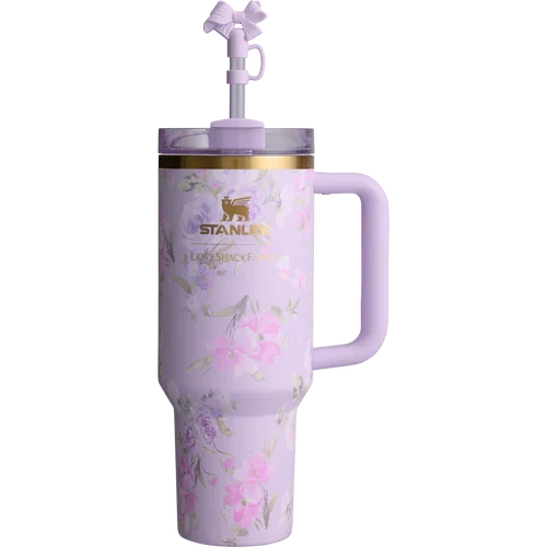 The Stanley x LoveShackFancy Quencher | 40 OZ | Ribbon Rosa