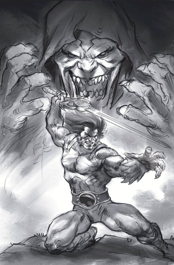 ThunderCats #1 Cover U 1:25 Lucio Parrillo Black & White Virgin Variant