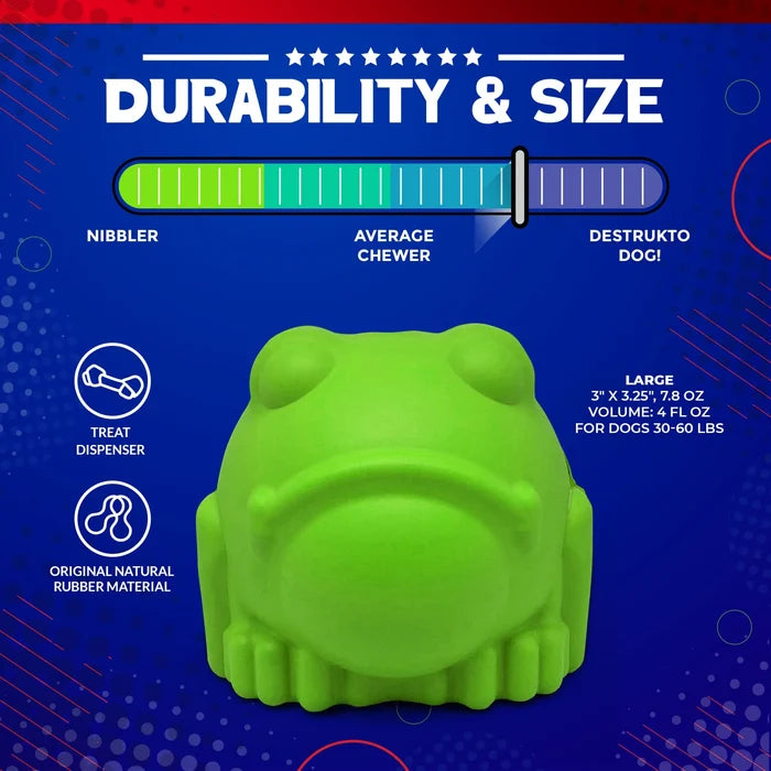 SODAPUP BULL FROG DURABLE TREAT DISPENSER