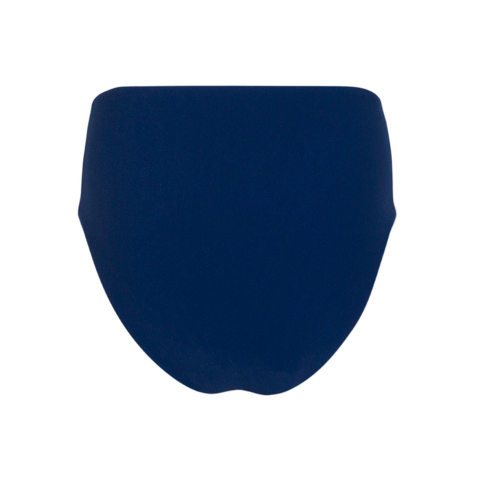 women's navy terry high waist bikini bottom