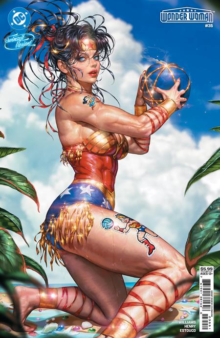 WONDER WOMAN #35 CVR E KYUYONG EOM SWIMSUIT CARD STOCK VARIANT