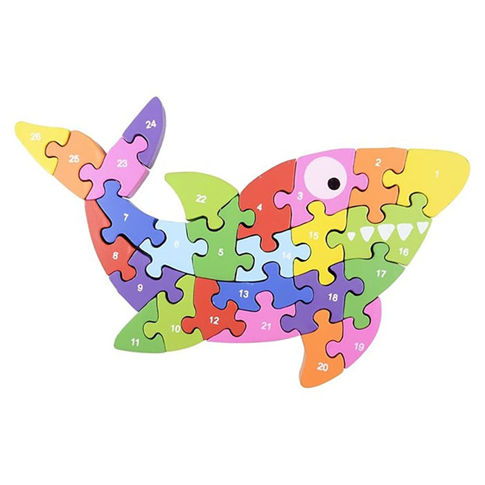 Wooden Shark Letter Puzzle