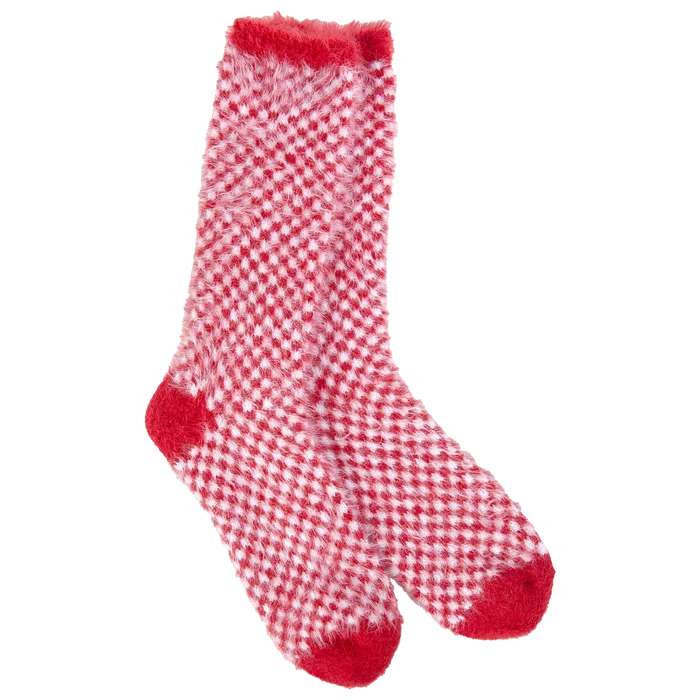 World's Softest Socks - Red Check