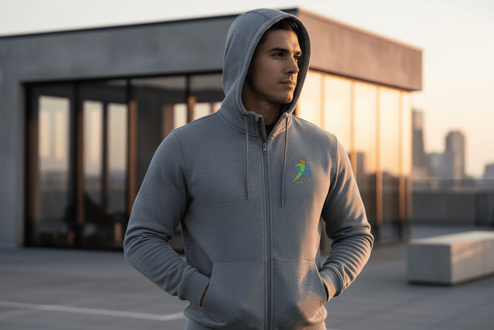 Zipzone Men's Zip-Up Hoodie | Essential Athletic Outerwear - Zipzone International