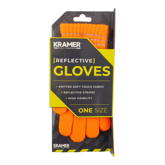 Men'S Reflective Gloves Orange 339348-orange