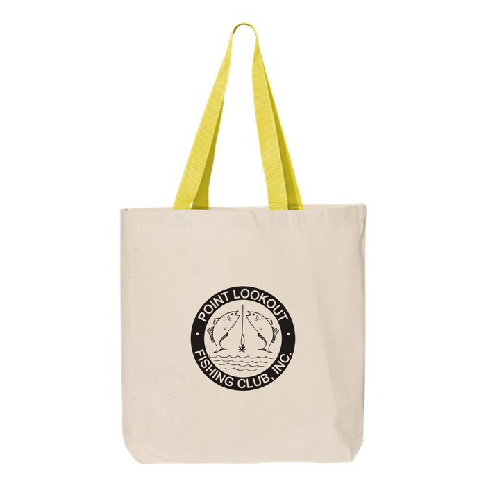11L Canvas Tote with Contrast Handles | Custom Screen Printed Bag