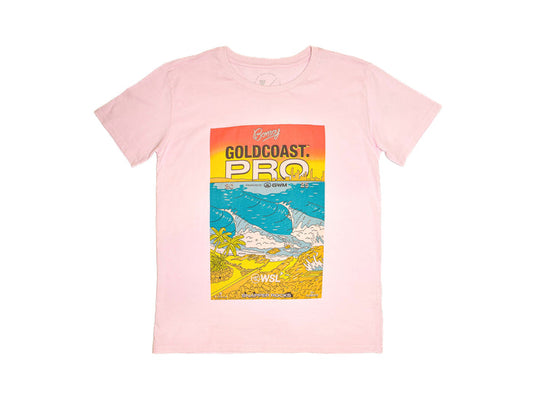 2025 Gold Coast Pro Women's Poster Tee (Dusty Rose)