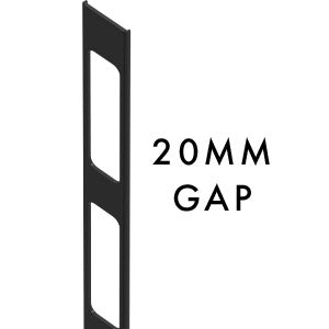 20MM SPACING Aluminium slat gap insert 2100MM LONG - Image 1
