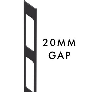 20MM SPACING Aluminium slat gap insert 2100MM LONG - Image 2