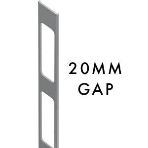 20MM SPACING Aluminium slat gap insert 2100MM LONG - Image 4