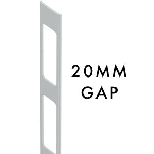 20MM SPACING Aluminium slat gap insert 2100MM LONG - Image 5