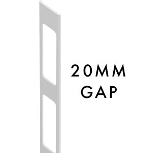 20MM SPACING Aluminium slat gap insert 2100MM LONG - Image 6