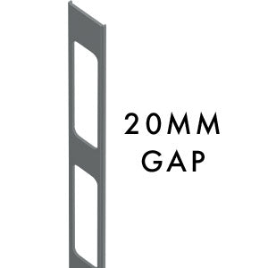 20MM SPACING Aluminium slat gap insert 2100MM LONG - Image 7