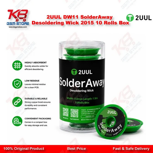 2UUL DW11 SolderAway Desoldering Wick 2015 10Rolls/Box