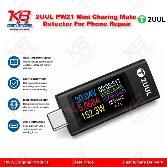 2UUL PW21 Mini Charing Mate Detector For Phone Repair