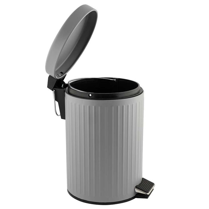 3 Litre Ribbed Metal Bin
