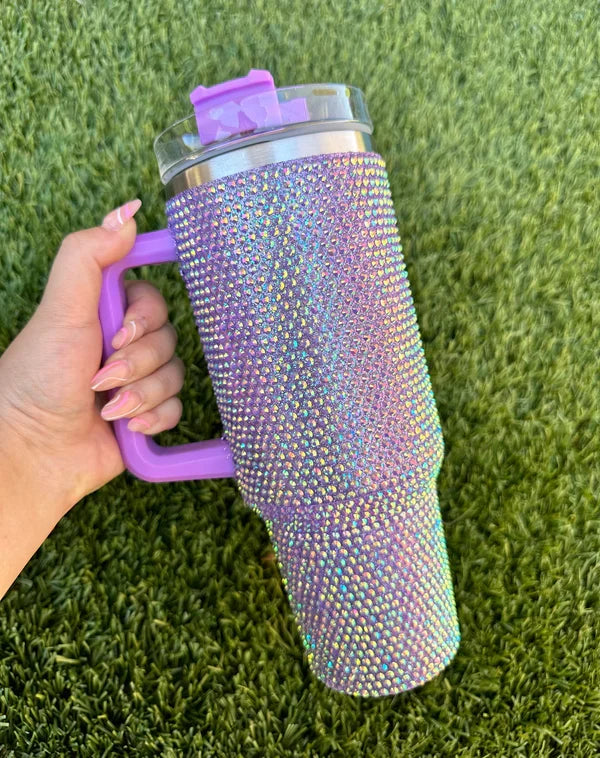 40 Oz Rhinestone Studded Tumbler