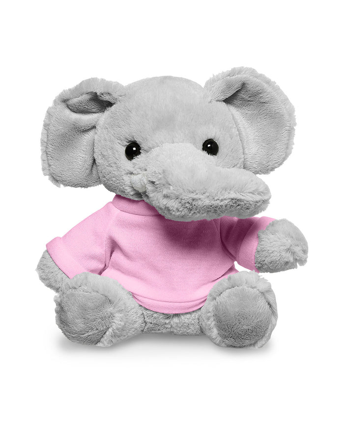 7" Plush Elephant With T-Shirt