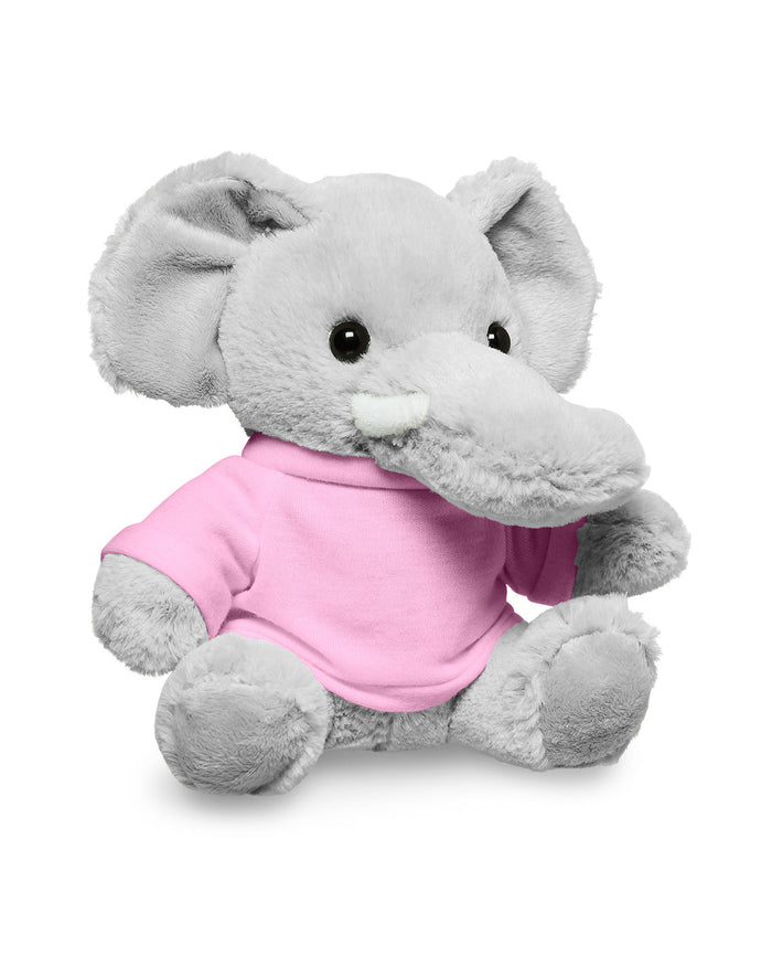 7" Plush Elephant With T-Shirt