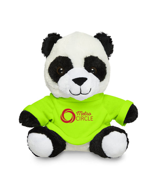 7" Plush Panda With T-Shirt