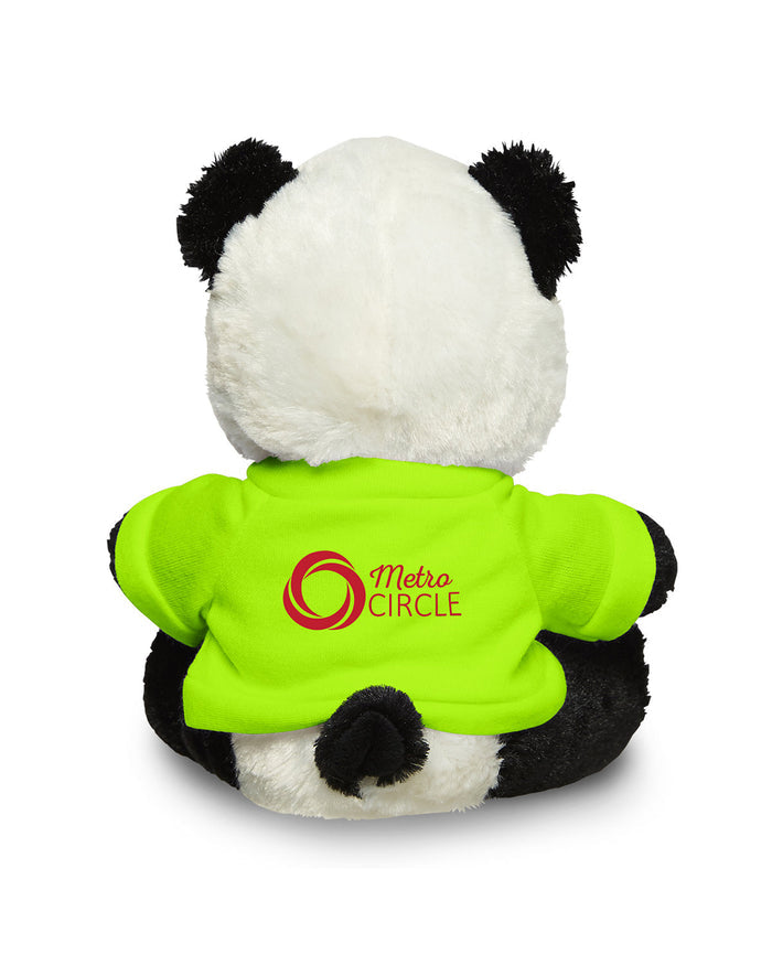 7" Plush Panda With T-Shirt